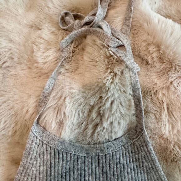 Anthropologie Gray Ribbed Tank Top - Picture 7 of 8